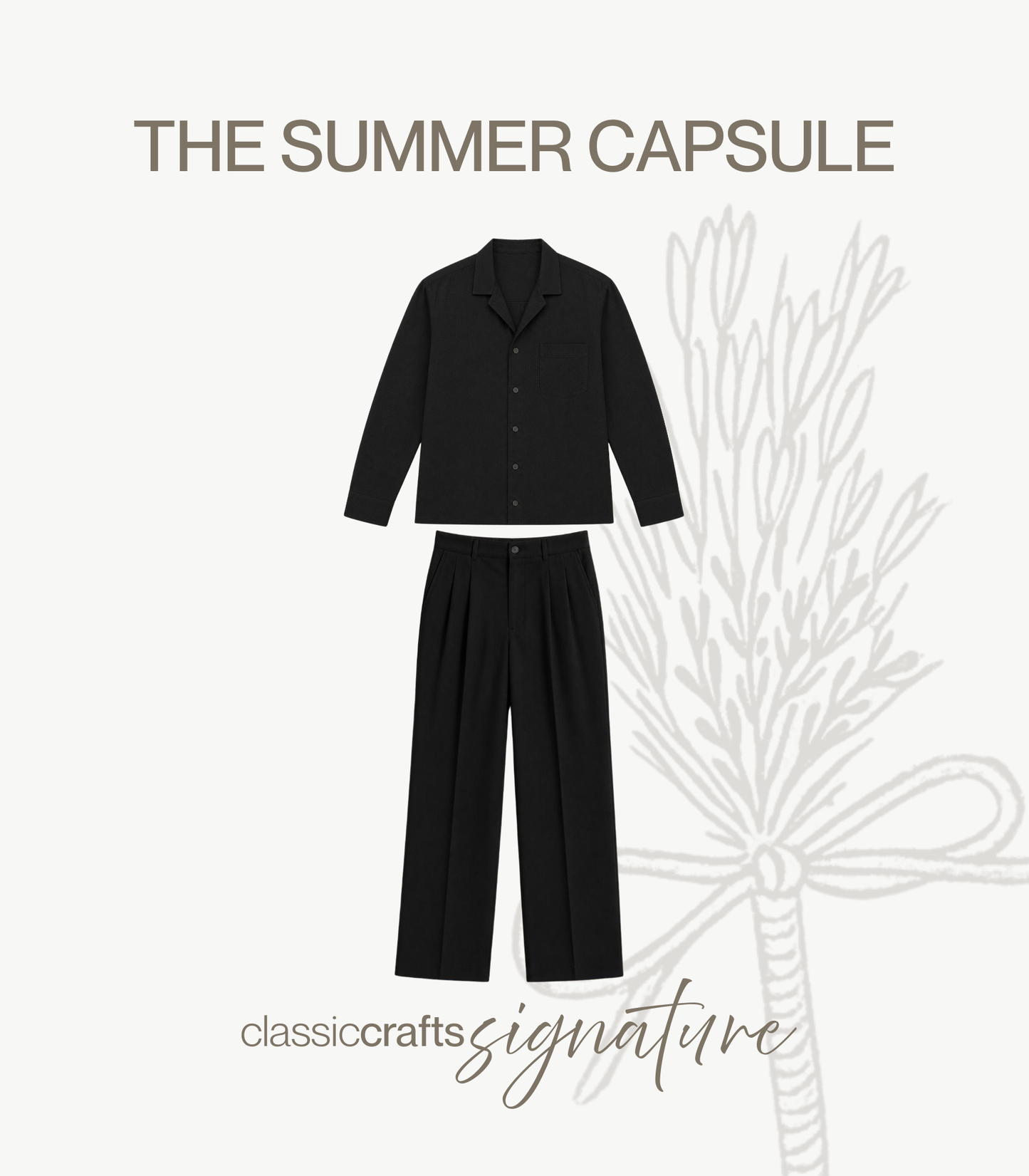 Classic Linen Set - Black
