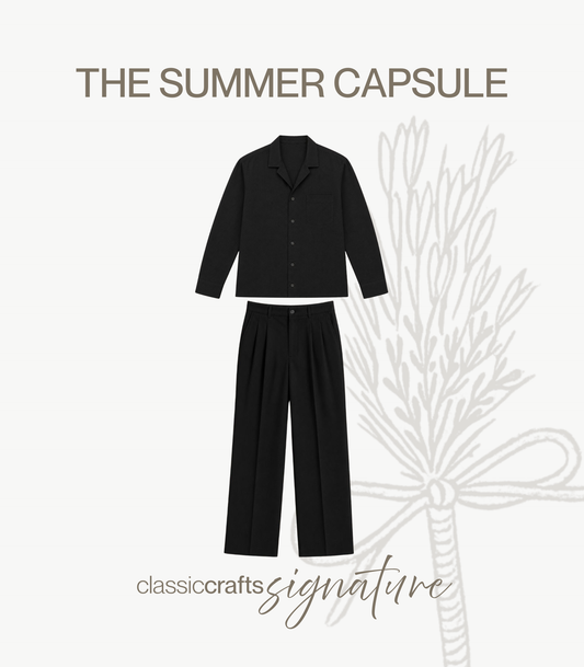 Classic Linen Set - Black