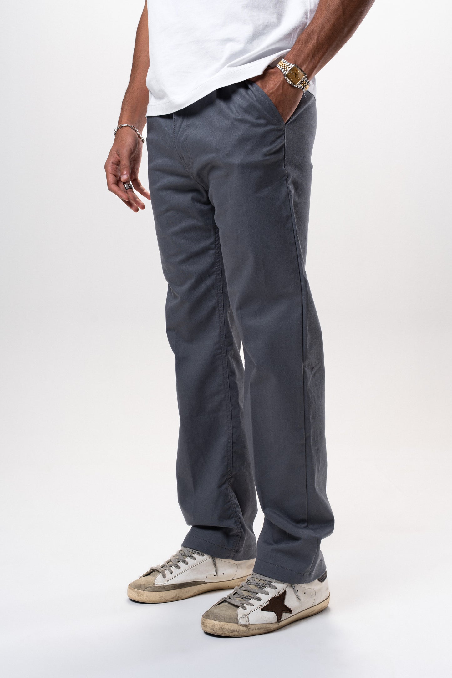 Crafted Trousers - Steel Grey 203